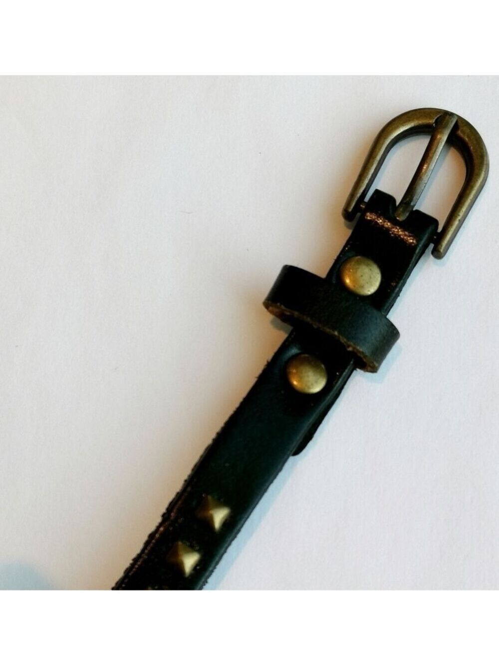 NWT watch black studded strap bronze case - Picture 4 of 9